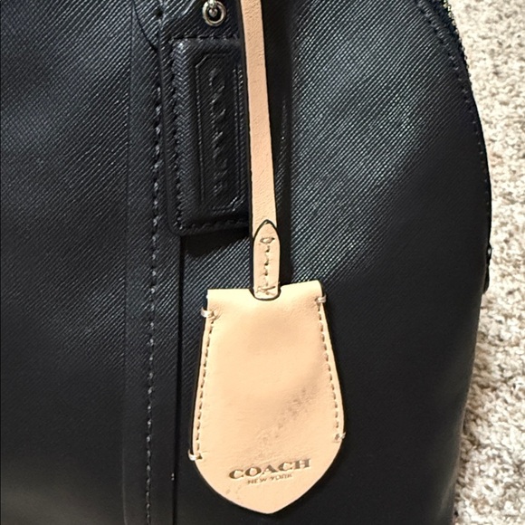 Coach Black Peyton Done Satchel Bag - Picture 5 of 8